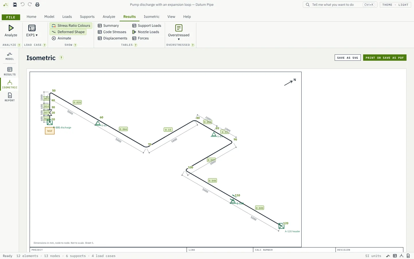 Datum Pipe: isometric